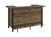 Coaster Bellemore Rectangular Storage Bar Unit Rustic Oak Model 182104